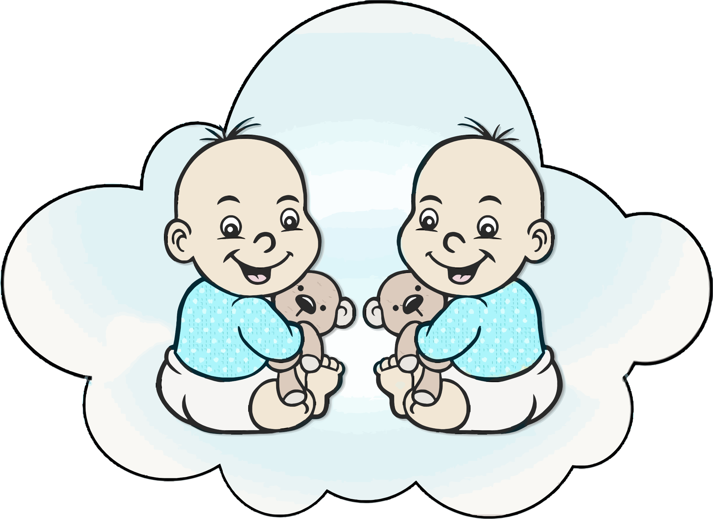This Free Icons Png Design Of Cloud Babies (2272x1654), Png Download