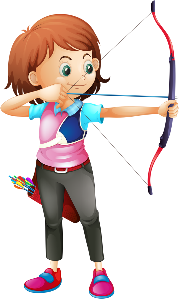 Profissões E Ofícios School Clipart, Theme Sport, Sport - Tiro Con Arco Dibujos (667x1024), Png Download