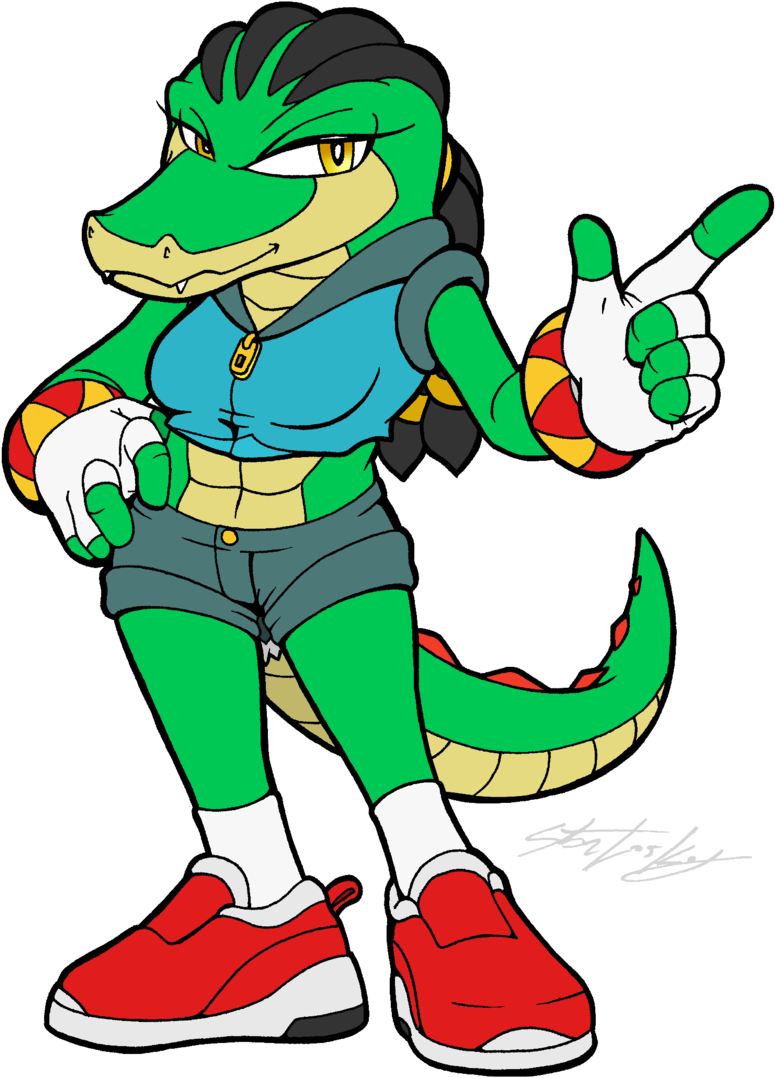Tanya The Crocodile - Sonic Fan Characters Crocodiles (800x1110), Png Download