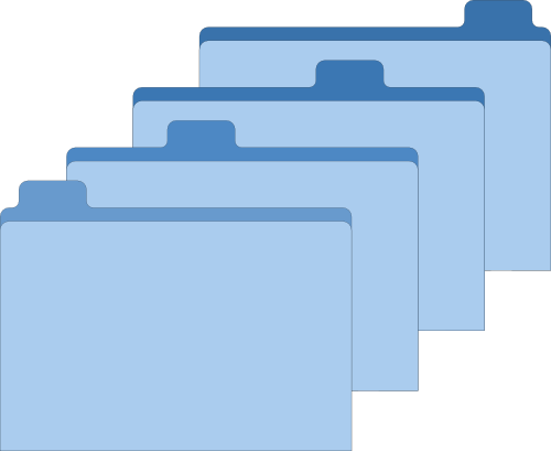 Here Are Four Tabbed File Folders By Request - File Folder Tab (500x409), Png Download