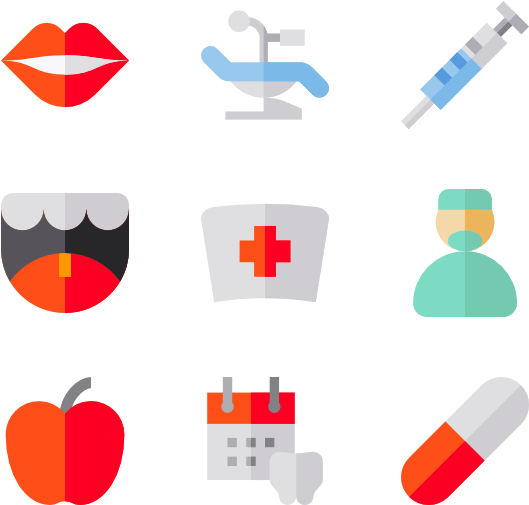 Dentist And Dental Care - Dental Icons Psd (600x564), Png Download