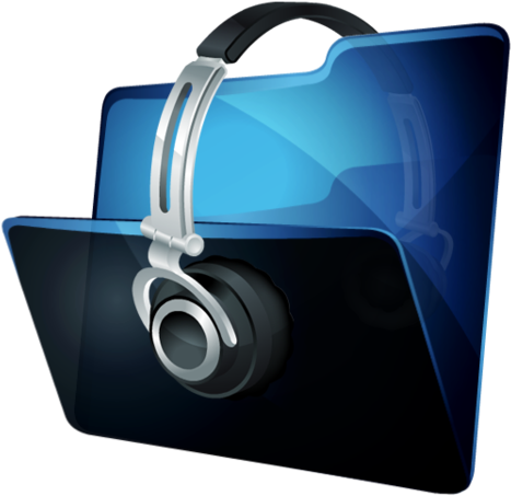 Folder Music Icon - Music Folder Icon Png (480x480), Png Download