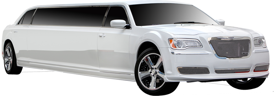 The Chrysler 300 Dynamics - White Chrysler 300 Stretch (950x331), Png Download