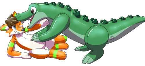 [1286] - Nile Crocodile (500x250), Png Download