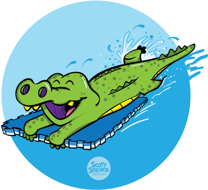 Level 3 Gator - Portable Network Graphics (467x469), Png Download