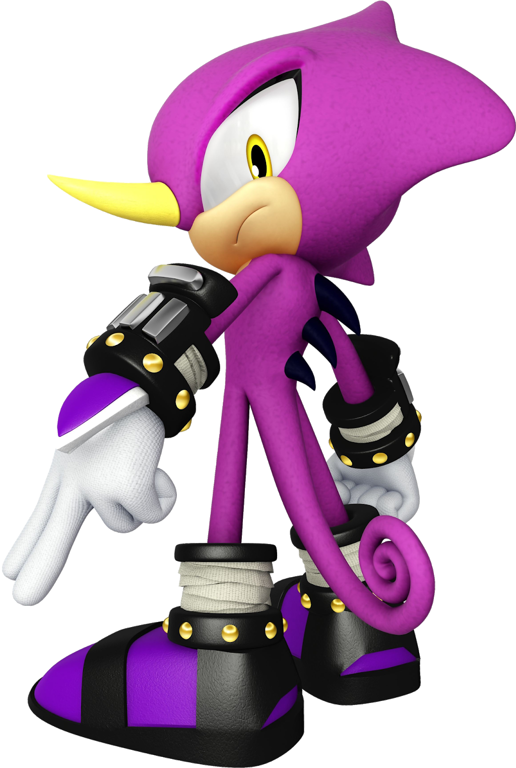Espio The Chameleon - Espio The Chameleon Sonic (414x617), Png Download