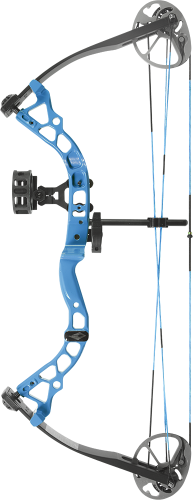 Atomic - Diamond Archery Youth Atomic Compound-bow Package Black (386x1000), Png Download