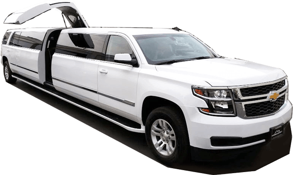 Escalade Stretch Limousine - Suv Chevy Suburban (600x358), Png Download
