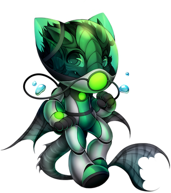 160 3 Diver - Furvilla On Twitter Diver (345x400), Png Download