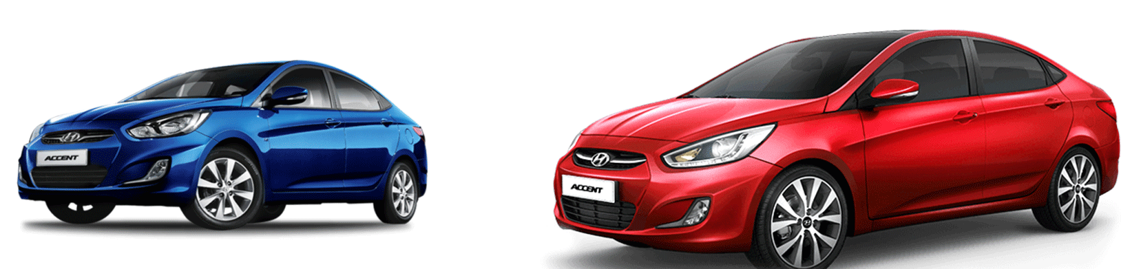 Back - Hyundai Accent Blue 2012 (1920x638), Png Download