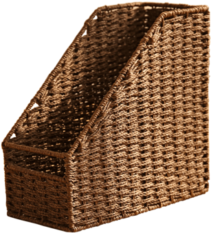 Woven Straw File Folder Racks, Storage File Folder, - File Folder (430x430), Png Download