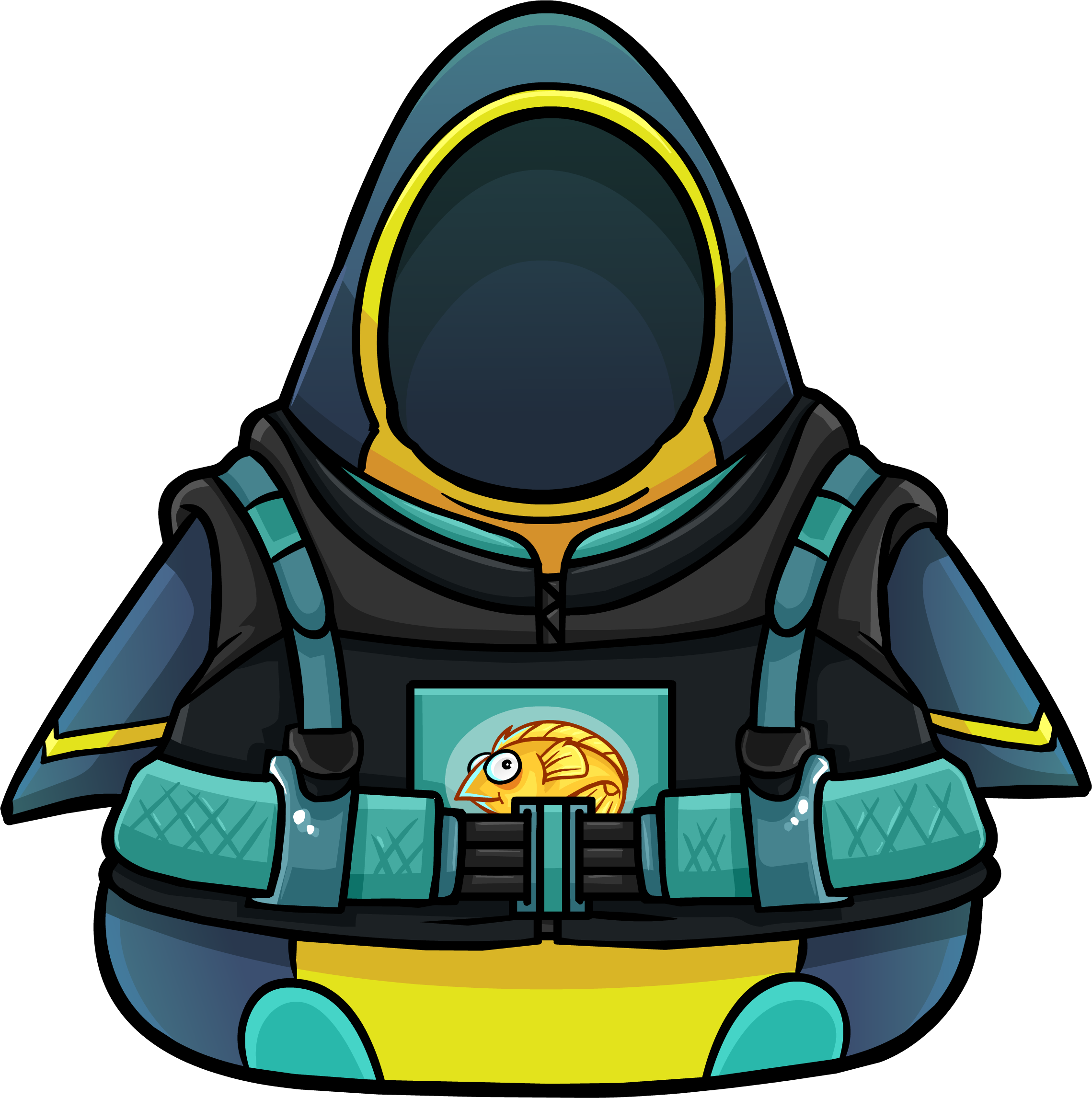 Deep Sea Diving Suit - Club Penguin (2279x2292), Png Download
