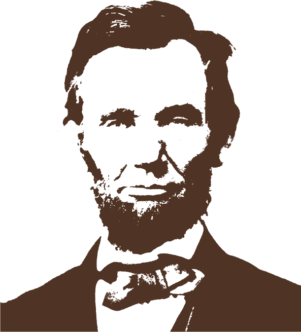 Abraham Lincoln Kids T-shirt - Abraham Lincoln (593x655), Png Download