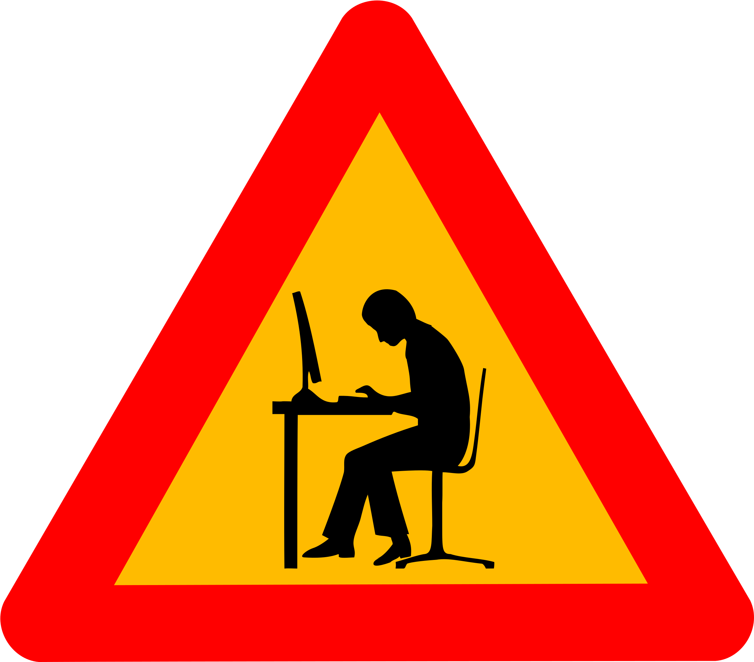 Warning Geek - Geek Warning Sign (2400x2467), Png Download