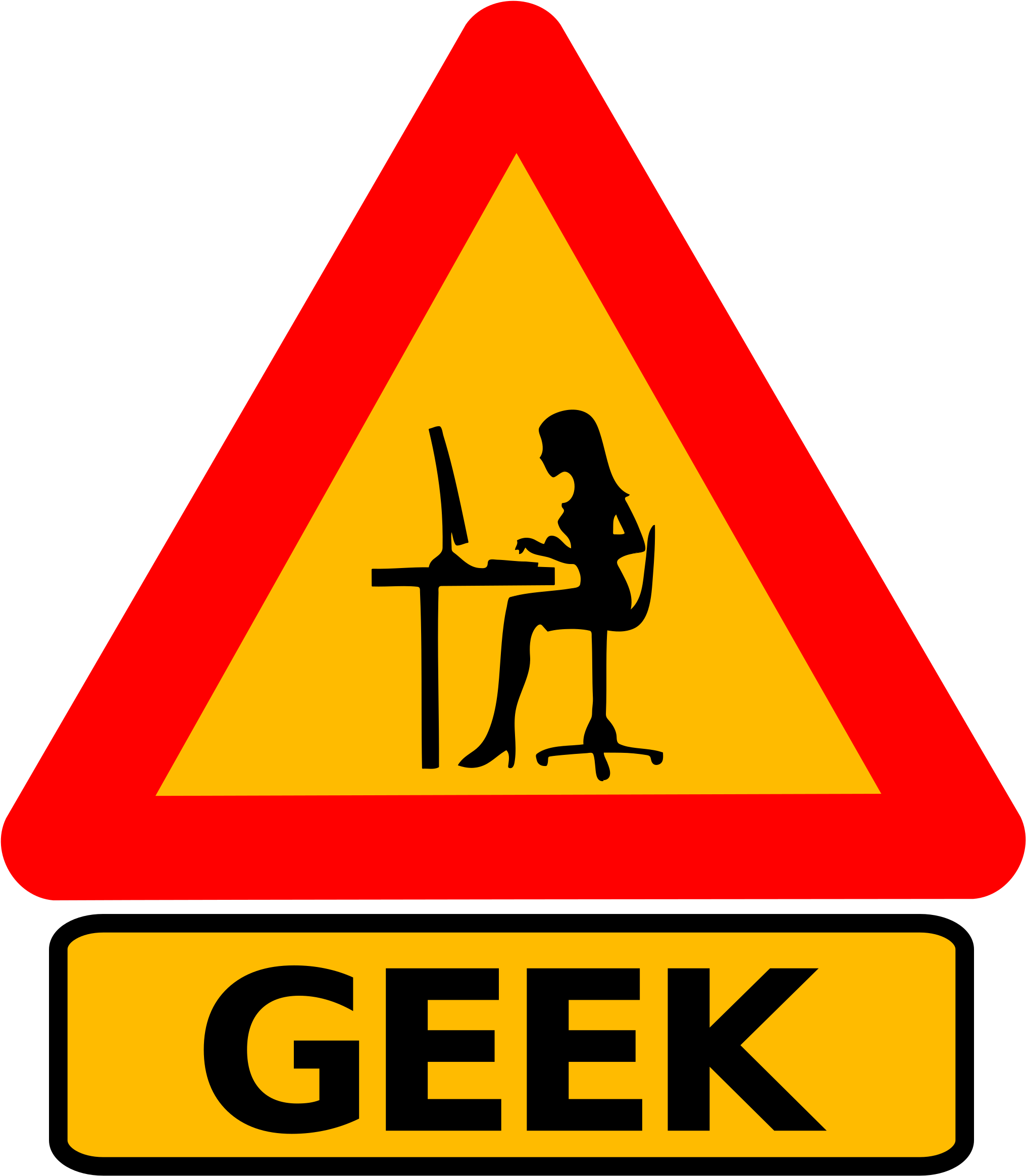 This Free Icons Png Design Of Warning Geek (2103x2400), Png Download