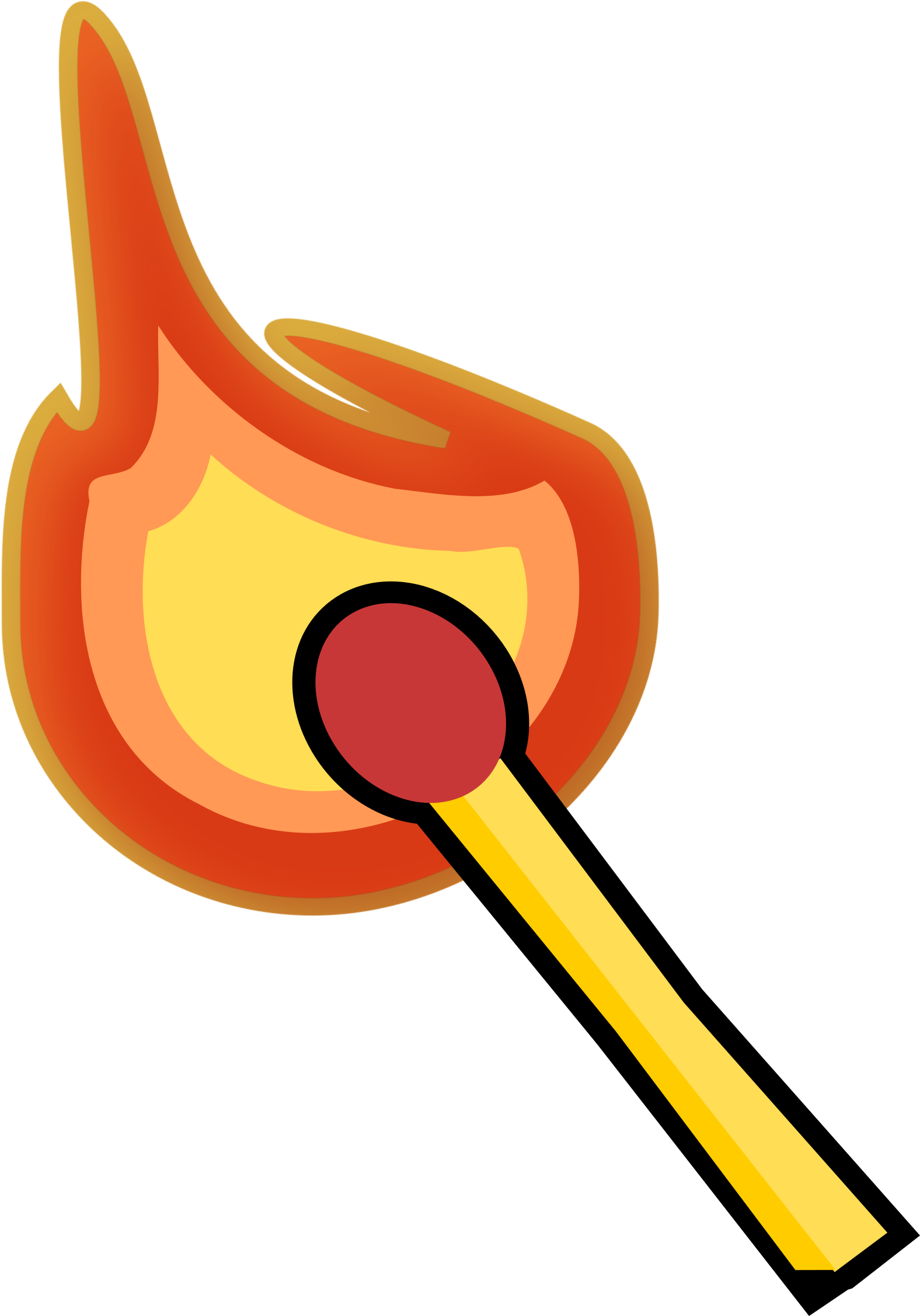 This Free Icons Png Design Of Lit Match (1805x2400), Png Download