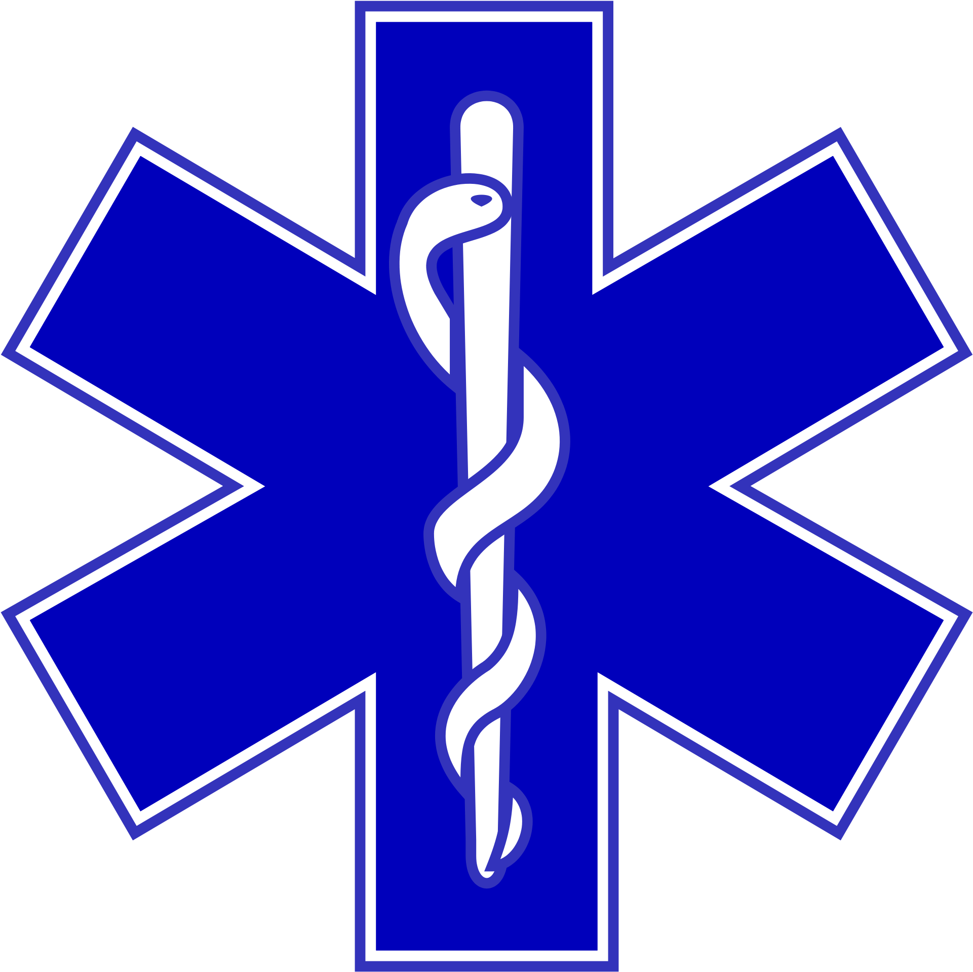 Star Of Life - Star Of Life Logo Png (2000x2000), Png Download