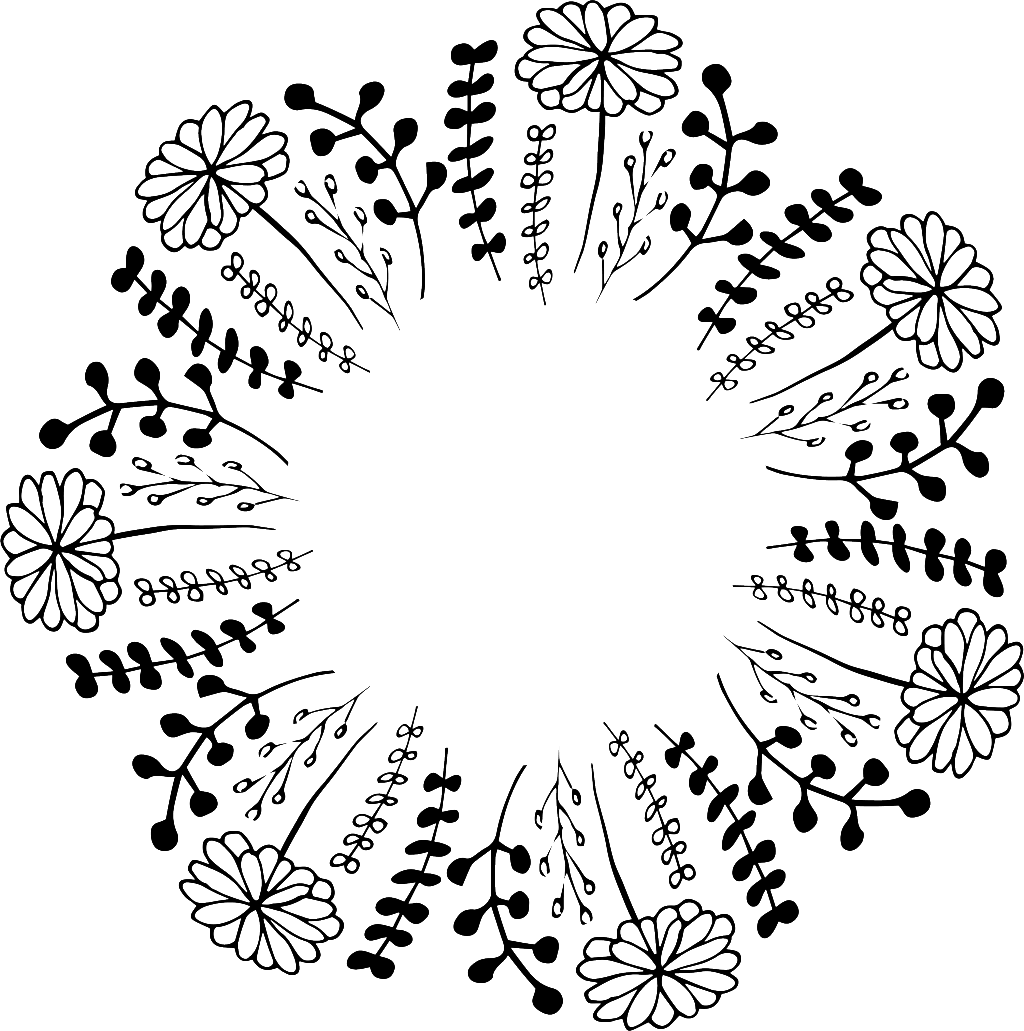 This Graphics Is Creative Wreath Free Buckle Black - Portable Network Graphics (1024x1031), Png Download