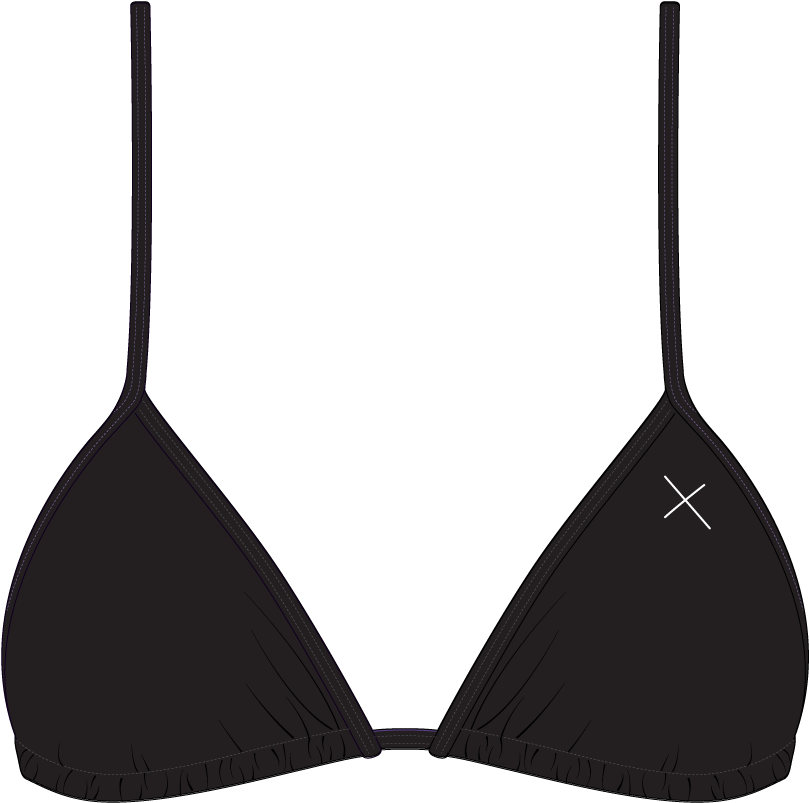 Download Manhattan Black Bikini Top Ii Bikini With X Logo PNG Image