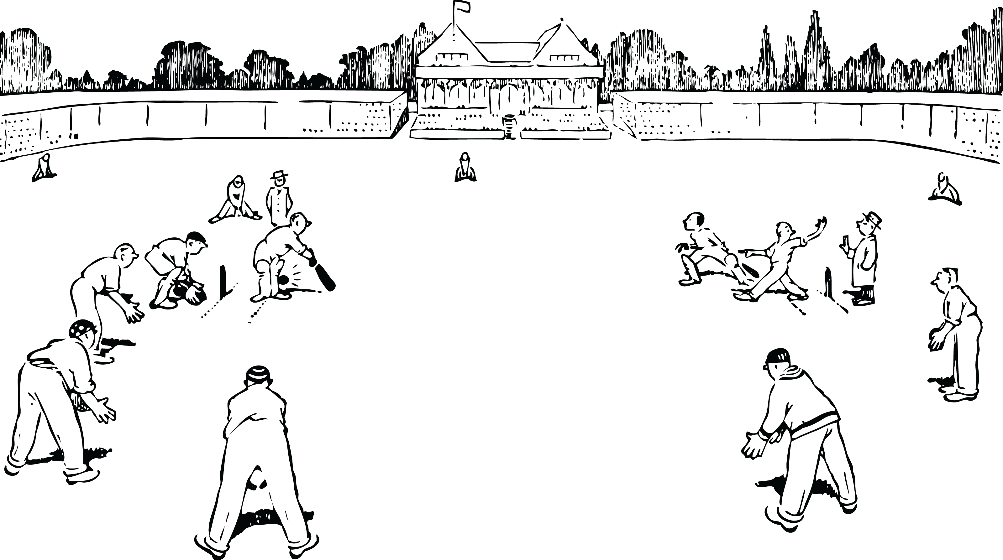 Championship Cricket Match - Cricket Clip Art Free (3200x1788), Png Download