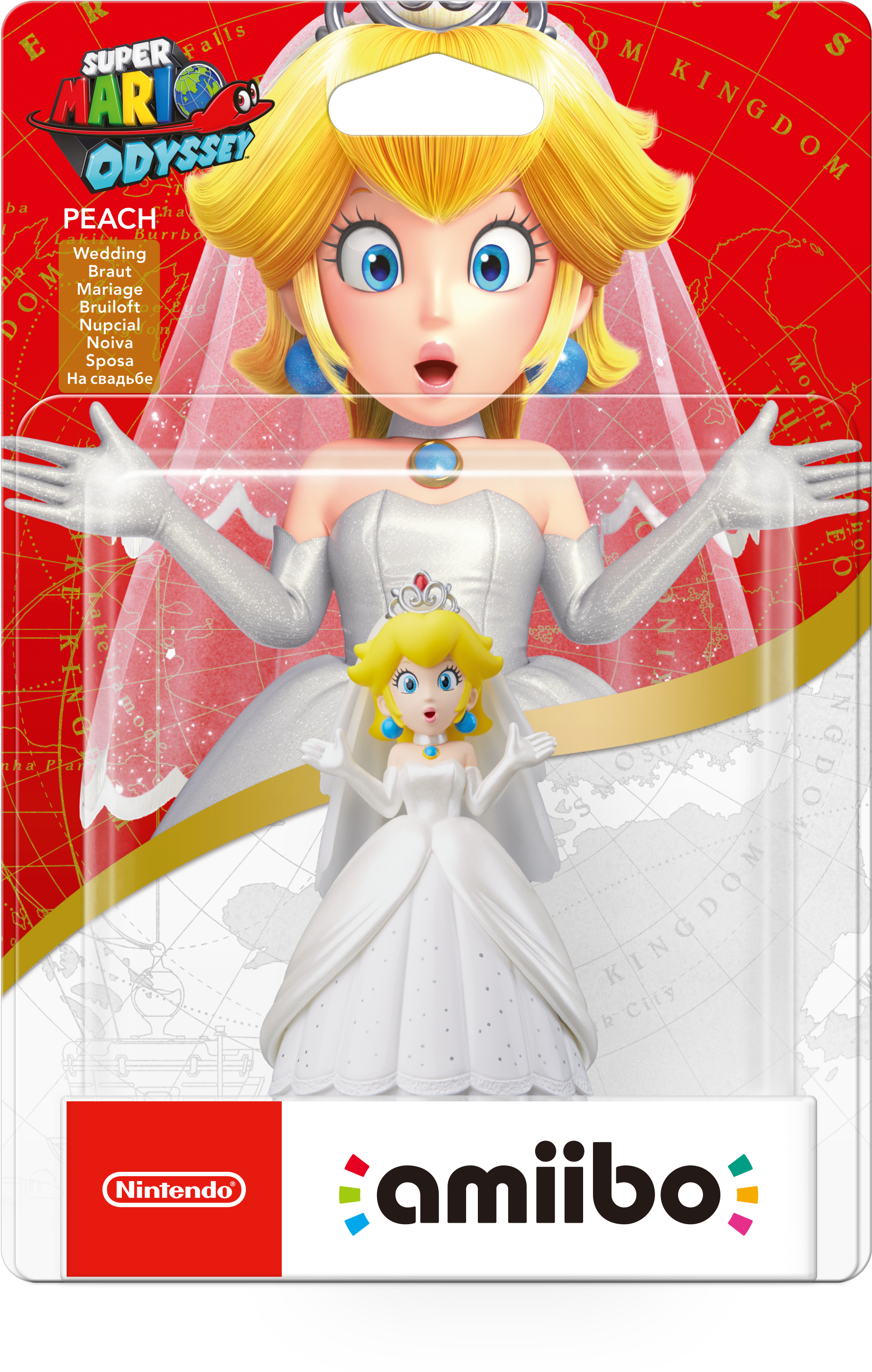 Super Mario Odyssey Amiibo Box Art - Amiibo Peach Mario Odyssey (2146x2986), Png Download