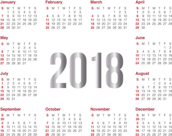 Calendar 2018 Png Clipart - Festivals In 2018 In India (600x473), Png Download