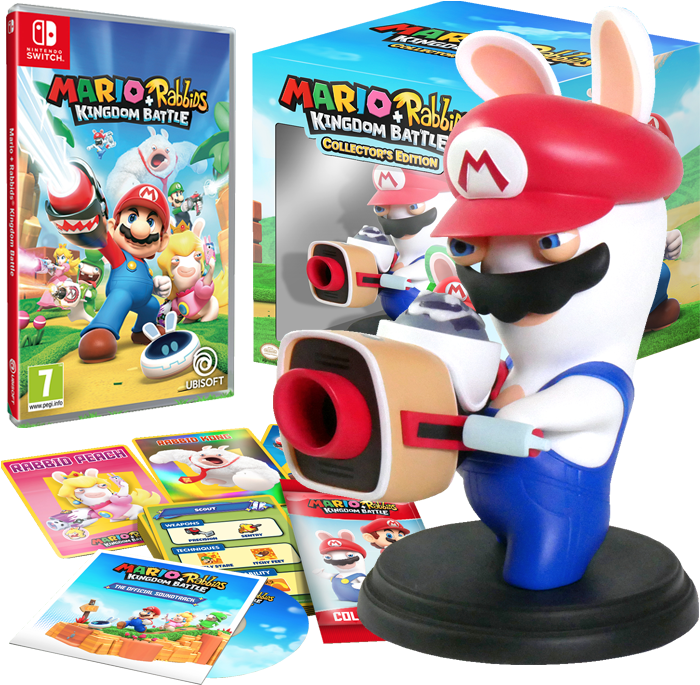 Nintendo Switch Mario Rabbids Kingdom Battle Collector's - Nintendo Switch Mario And Rabbids (700x700), Png Download