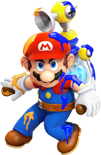 Super Mario - Super Mario Sunshine Mario (530x530), Png Download