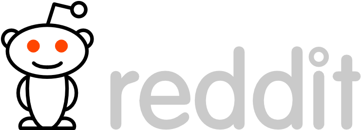 Reddit Logo Gray - Graphic Design (800x267), Png Download