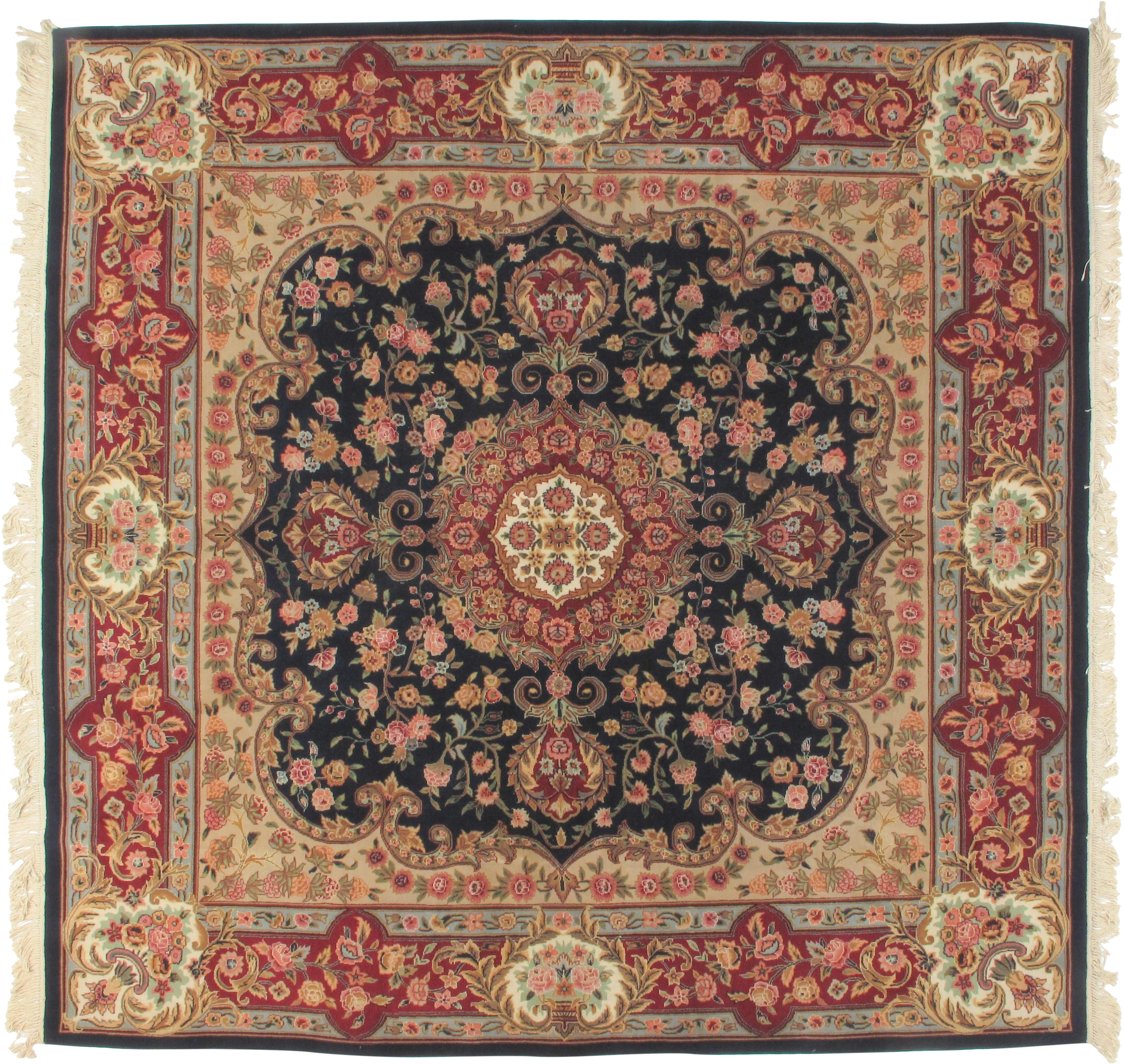 Square Sino Persian Carpet - Persian Rug Png (4327x3025), Png Download