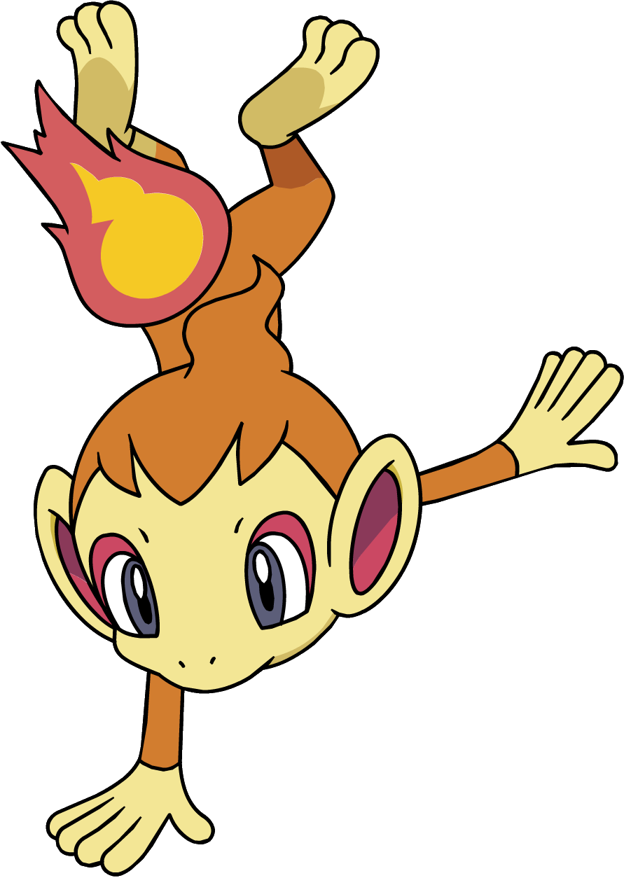 390chimchar Dp Anime 3 - Diamond And Pearl Sticker Collection [with Stickers] (891x1254), Png Download