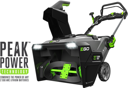 Power Snow Blower - Ego 21 In. Cordless 56-volt Lithium-ion Single Stage (460x321), Png Download