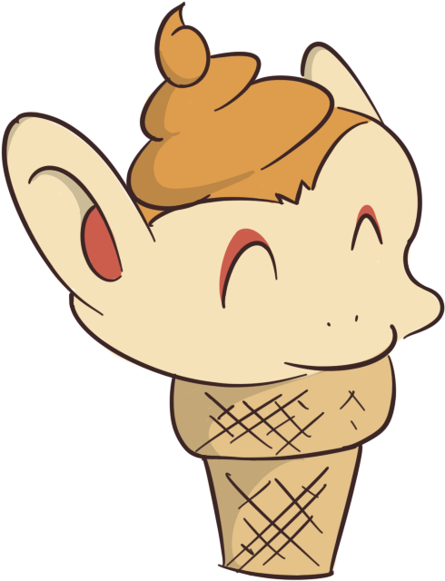 Soft Serve Chimchar , - Cartoon (678x705), Png Download
