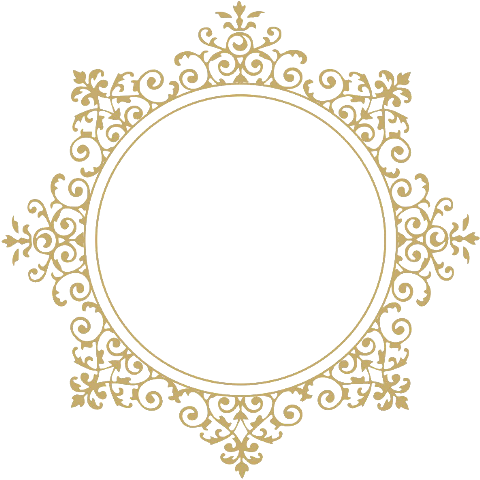 Moldura Arabesco Dourado Png (480x480), Png Download