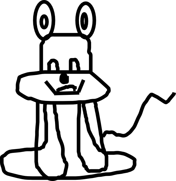 Balloon Mans Dog Tail Clipart - Clip Art (582x599), Png Download