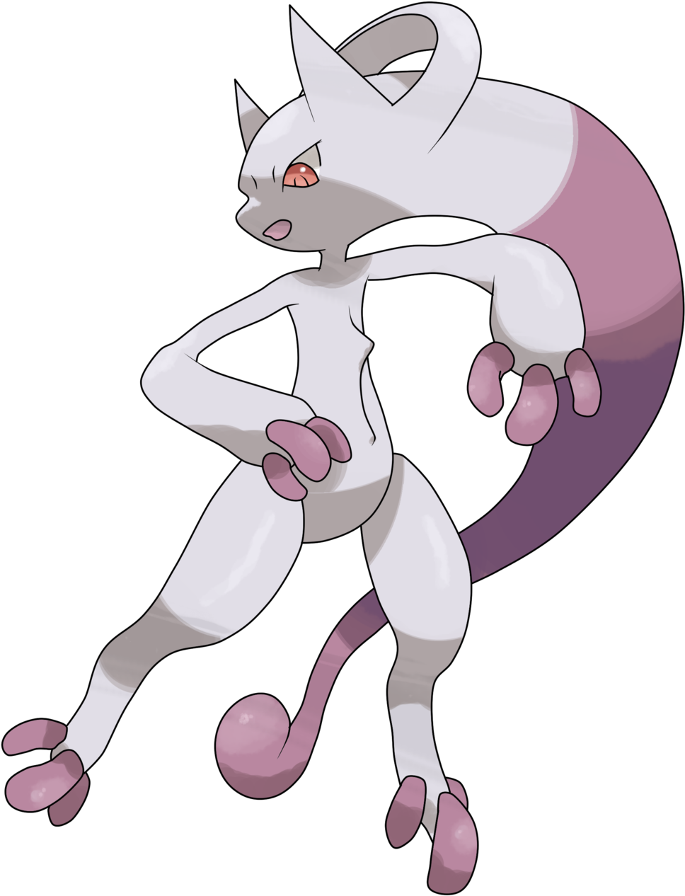 Mega Mewtwo Y By Theangryaron - Pokemon Mewtwo Mega Y (1024x1324), Png Download