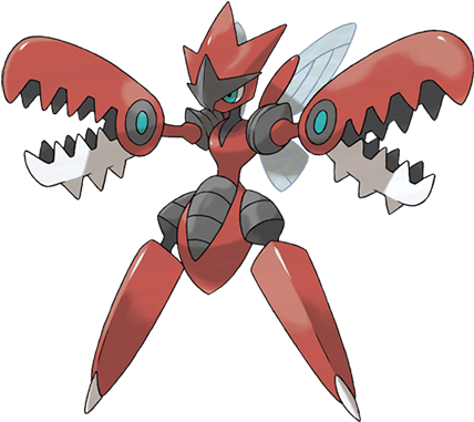Sugimori Art - Mega Scizor (427x427), Png Download