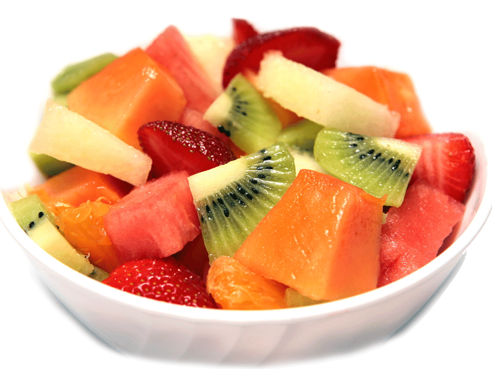 Salada De Fruta - Fresh Fruit In A Bowl (1000x750), Png Download