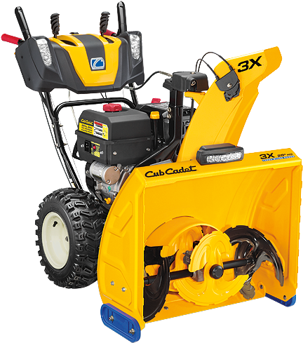 Cub Cadet Snow Blower 3x - Cub Cadet 3x 28" Hd Three-stage Snow Blower (556x526), Png Download