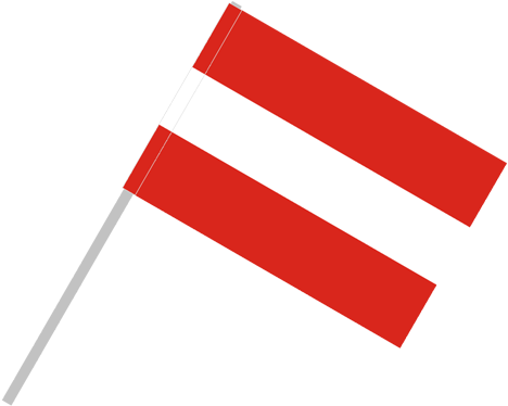 Flag With Flagpole Tunnel - Rakúska Vlajka (591x394), Png Download