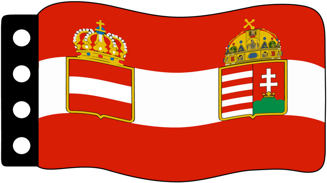 Austria-hungary War Flag - Flags Of Imperial Austria (1280x741), Png Download