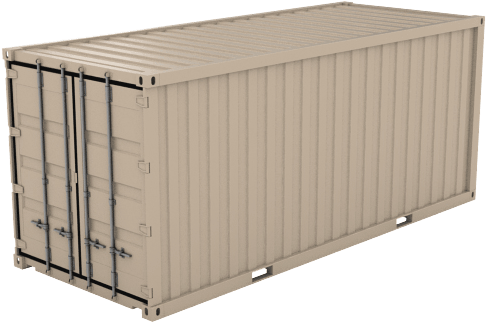 20' Standard Shipping Container Icon - Cargo Container Box (662x365), Png Download