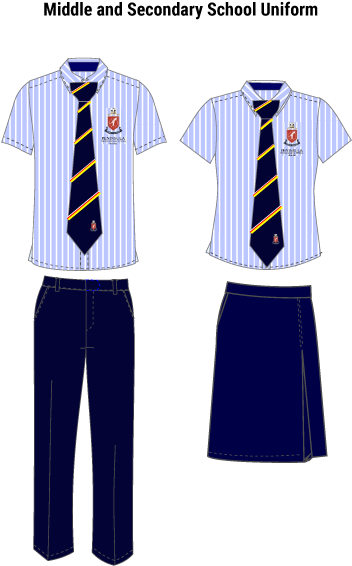 Middle And Senior School Uniform - School Uniform Images Png (600x600), Png Download