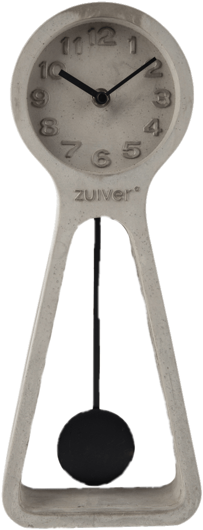 Download - Zuiver Concrete Pendulum Clock (867x1300), Png Download