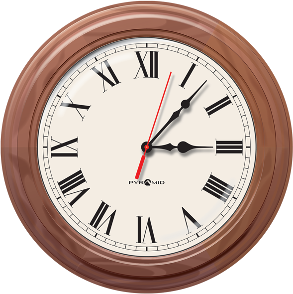 Sea6akldrw Poe Ip Network Synchronized Analog Wall - Antique Pequegnat Clock Model Moncton (600x600), Png Download