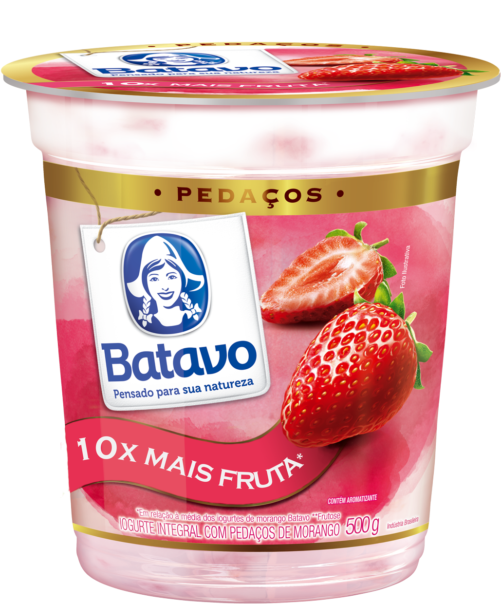 Iogurte Batavo Pedaços 100g (1200x1324), Png Download