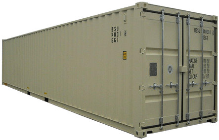 40ft Container Rental - Container Dry Box 40 (448x293), Png Download