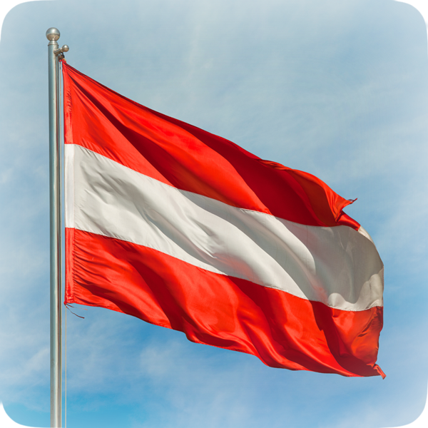 National Flag In Austria (600x600), Png Download