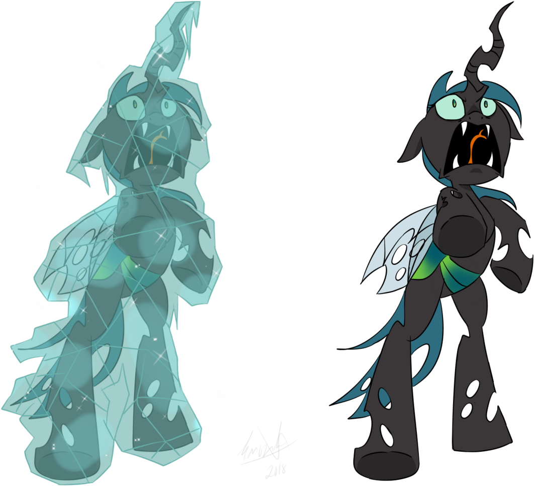 Emositecc, Changeling, Changeling Queen, Fangs, Female, - Illustration (1280x971), Png Download