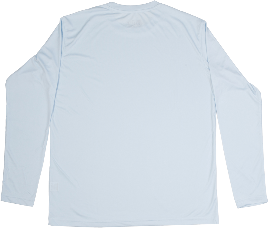 Dry Fit Long Sleeve Shirt Back - Gildan Long Sleeve White (1000x1000), Png Download